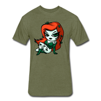 Character #80 Fitted Cotton/Poly T-Shirt by Next Level - heather military green