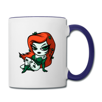 Character #80 Contrast Coffee Mug - white/cobalt blue
