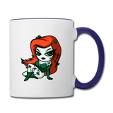 Character #80 Contrast Coffee Mug - white/cobalt blue