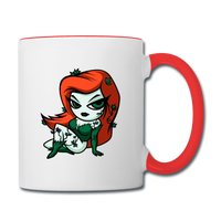 Character #80 Contrast Coffee Mug - white/red