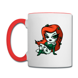 Character #80 Contrast Coffee Mug - white/red