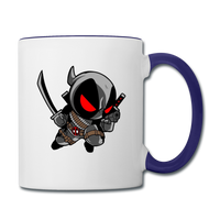 Character #81 Contrast Coffee Mug - white/cobalt blue