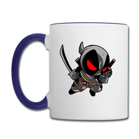 Character #81 Contrast Coffee Mug - white/cobalt blue
