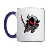 Character #81 Contrast Coffee Mug - white/cobalt blue
