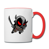 Character #81 Contrast Coffee Mug - white/red