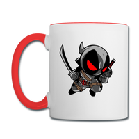 Character #81 Contrast Coffee Mug - white/red