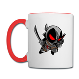 Character #81 Contrast Coffee Mug - white/red