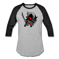 Character #81 Unisex Baseball T-Shirt - heather gray/black