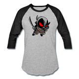 Character #81 Unisex Baseball T-Shirt - heather gray/black
