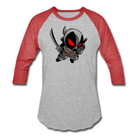 Character #81 Unisex Baseball T-Shirt - heather gray/red
