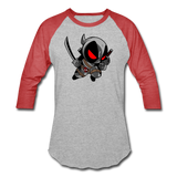 Character #81 Unisex Baseball T-Shirt - heather gray/red