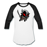Character #81 Unisex Baseball T-Shirt - white/black