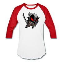 Character #81 Unisex Baseball T-Shirt - white/red