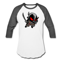 Character #81 Unisex Baseball T-Shirt - white/charcoal