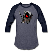 Character #81 Unisex Baseball T-Shirt - heather blue/navy