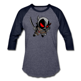 Character #81 Unisex Baseball T-Shirt - heather blue/navy