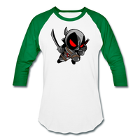 Character #81 Unisex Baseball T-Shirt - white/kelly green