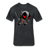 Character #81 Fitted Cotton/Poly T-Shirt by Next Level - heather black