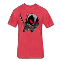 Character #81 Fitted Cotton/Poly T-Shirt by Next Level - heather red