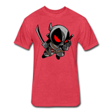 Character #81 Fitted Cotton/Poly T-Shirt by Next Level - heather red