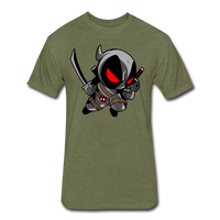 Character #81 Fitted Cotton/Poly T-Shirt by Next Level - heather military green