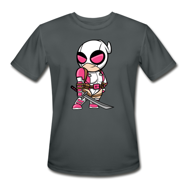 Character #82 Men’s Moisture Wicking Performance T-Shirt - charcoal
