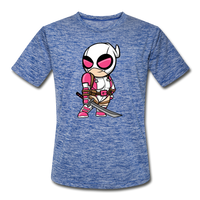 Character #82 Men’s Moisture Wicking Performance T-Shirt - heather blue