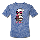 Character #82 Men’s Moisture Wicking Performance T-Shirt - heather blue