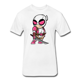 Character #82 Fitted Cotton/Poly T-Shirt by Next Level - white