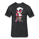 Character #82 Fitted Cotton/Poly T-Shirt by Next Level - heather black