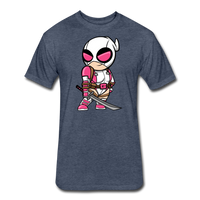 Character #82 Fitted Cotton/Poly T-Shirt by Next Level - heather navy