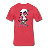 Character #82 Fitted Cotton/Poly T-Shirt by Next Level - heather red