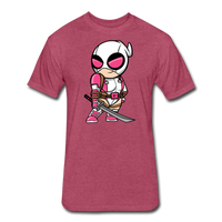 Character #82 Fitted Cotton/Poly T-Shirt by Next Level - heather burgundy