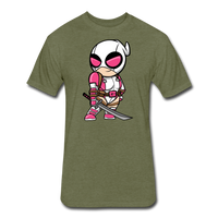 Character #82 Fitted Cotton/Poly T-Shirt by Next Level - heather military green