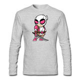 Character #82 Men's Long Sleeve T-Shirt by Next Level - heather gray