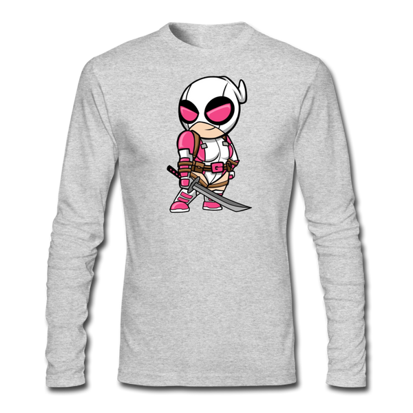 Character #82 Men's Long Sleeve T-Shirt by Next Level - heather gray