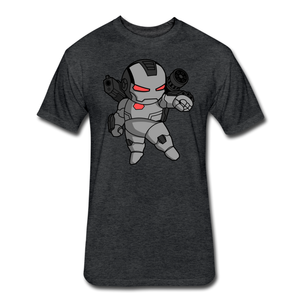 Character #83 Fitted Cotton/Poly T-Shirt by Next Level - heather black