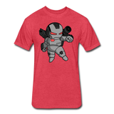 Character #83 Fitted Cotton/Poly T-Shirt by Next Level - heather red