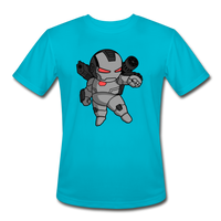Character #83 Men’s Moisture Wicking Performance T-Shirt - turquoise