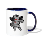 Character #83 Contrast Coffee Mug - white/cobalt blue