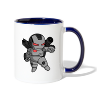 Character #83 Contrast Coffee Mug - white/cobalt blue