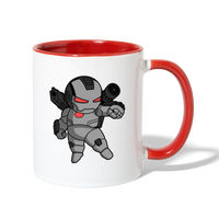 Character #83 Contrast Coffee Mug - white/red