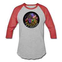Character #84 Baseball T-Shirt - heather gray/red