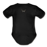 Character #84 Organic Short Sleeve Baby Bodysuit - black