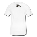 Character #84 Fitted Cotton/Poly T-Shirt by Next Level - white