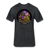 Character #84 Fitted Cotton/Poly T-Shirt by Next Level - heather black