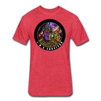 Character #84 Fitted Cotton/Poly T-Shirt by Next Level - heather red