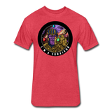 Character #84 Fitted Cotton/Poly T-Shirt by Next Level - heather red