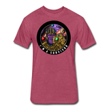 Character #84 Fitted Cotton/Poly T-Shirt by Next Level - heather burgundy