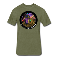 Character #84 Fitted Cotton/Poly T-Shirt by Next Level - heather military green